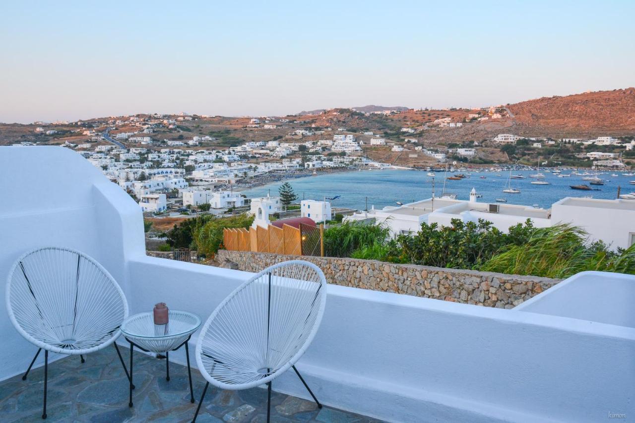 Vila Modern Cycladic Sea View House Ornos  Exteriér fotografie